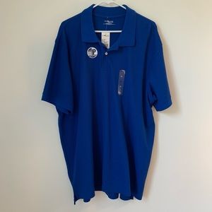 Sun River Performance Short Sleeve Blue Polo Shirt